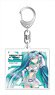 Hatsune Miku Racing Ver. 2012 Acrylic Key Ring 10th Anniversary Design 1 (Anime Toy)