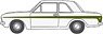 (OO) フォード コルチナ Mk2 アーミンホワイト/シャーウッドグリーン (鉄道模型)