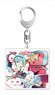 Hatsune Miku Racing Ver. 2018 Acrylic Key Ring 10th Anniversary Design 2 (Anime Toy)