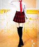 Manmodel 1/6 High School Girl Uniform Set Red Plaid (Fashion Doll)
