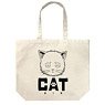 Gintama Cat Gin-san Large Tote Bag Natural (Anime Toy)