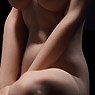 Female Super Flexible Seamless Santan Middle Bust Asian 1/6 Action Figure PLLB2018-S25B (Fashion Doll)