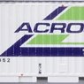 20f Container U31A Type Across (White) (Model Train)