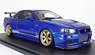 TOP SECRET GT-R (BNR34) Blue (ミニカー)