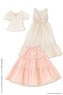 AZO2 Early Summer Dress Set (Beige x Pink) (Fashion Doll)