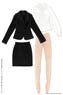 AZO2 Ladies Suit Set (Black Stripe) (Fashion Doll)