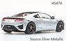 Honda NSX 2016 Source Silver Metallic (Diecast Car)