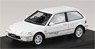Honda Civic (EF9) SiR II Mugen RNR Wheel Mounted Car White (Diecast Car)