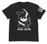 Sword Art Online Alternative Gun Gale Online Pink Devil T-shirt Black S (Anime Toy)