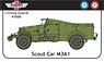 M3A1 Scoutcar w/Decals for British & French (Plastic model)