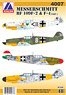 Bf109F-2&F-4 パート1 (デカール)