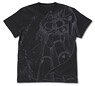 Aim for the Top! Gunbuster All Print T-shirt Black XL (Anime Toy)