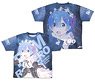 Re: Life in a Different World from Zero Rem Double Sided Full Graphic T-Shirts S (Anime Toy)