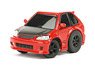 TinyQ Honda Civic EK9 1996-2000 Red/Carbon Bonnet (Choro-Q)