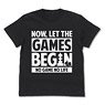 ノーゲーム・ノーライフ さあゲームを始めようメッセージ Tシャツ BLACK XL (キャラクターグッズ)