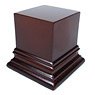 Square Top Display Plinth 4x4cm - Hazelnut Brown (Display)