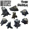 Tree Stumps (8 Pieces) (Plastic model)