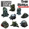 Tree Stumps (8 Pieces) Haunted Tree Stumps (Plastic model)