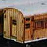 1/80(HO) Wooden Passenger Car w/Deck Door Kit (Unassembled Kit) (Model Train)