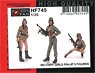 Military Girls Pin-up (WWII Costume) (Set of 3) (Plastic model)