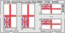 Royal Navy Ensign Flag WWII Steel (Plastic model)