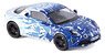 アルピーヌ A110 2017 ホワイト/ブルー テストバージョン (ミニカー)