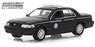 2010 Ford Crown Victoria Police Interceptor United States Postal Service (USPS) - Black (ミニカー)