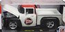 1956 Ford F-100 - Truck Bright White Red Roof & Black Fondors (Diecast Car)