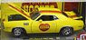 1971 Plymouth HEMI Cuda - Yellow w/ Red & Black Stripes (ミニカー)