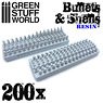 Resin Bullets and Shells (200 Pieces) (Plastic model)