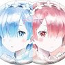 Re: Life in a Different World from Zero Trading Ani-Art Can Badge (Rem & Ram) (Set of 8) (Anime Toy)