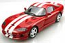 Dodge Viper GTS 2002 (Red/White Stripes) (Diecast Car)