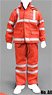 Outfit Working Rain Suit Set Red (Fashion Doll)