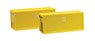(HO) Accessories Building Site Container Yellow (2 Pieces) (Model Train)