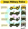 Willys Jeep MB/Ford GPW Jeeps Military Police Part2 (Decal)