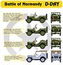 Willys Jeep MB/Ford GPW Battle of Normandy D-Day (Decal)
