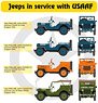 Willys Jeep MB/Ford GPW Jeeps in Service with the USAAF (Decal)