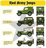 Willys Jeep MB/Ford GPW Red Army Jeeps Part1 (Decal)