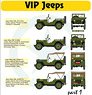 Willys Jeep MB/Ford GPW VIP Jeeps Part1 (Plastic model)