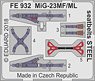 MiG-23MF/ML Seatbelts Steel (for Eduard/Trumpeter) (Plastic model)