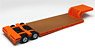 16 Wheels Low Bed Trailer (Uchimiya Transportation Orange) (Diecast Car)