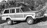 Jeep Wagoneer Metallic Beige / Metallic Brown 1980 (Diecast Car)