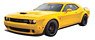 2018 Dodge Challenger SRT Helli Yellow (ミニカー)