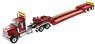 International HX520 Tandem Tractor + XL 120 Trailer Red + Rear Booster (Diecast Car)