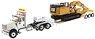 International HX520 Tandem Tractor w/XL120 Trailer & Cat 349 FLXE Excavator (Diecast Car)