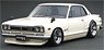 Nissan Skyline 2000 GT-R (KPGC10) White Hayashi-Wheel (Diecast Car)
