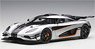 Koenigsegg One:1 (Silver / CarbonBlack / Orange) (Diecast Car)