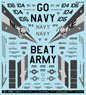 U.S. Navy F-14D Tomcat VF-2 Bounty Hunters `Go Navy! Beat Army!` (Decal)