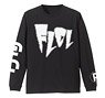 FLCL Sleeve Rib Long Sleeve T-Shirt Black L (Anime Toy)