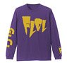 FLCL Sleeve Rib Long Sleeve T-Shirt Violet Purple L (Anime Toy)